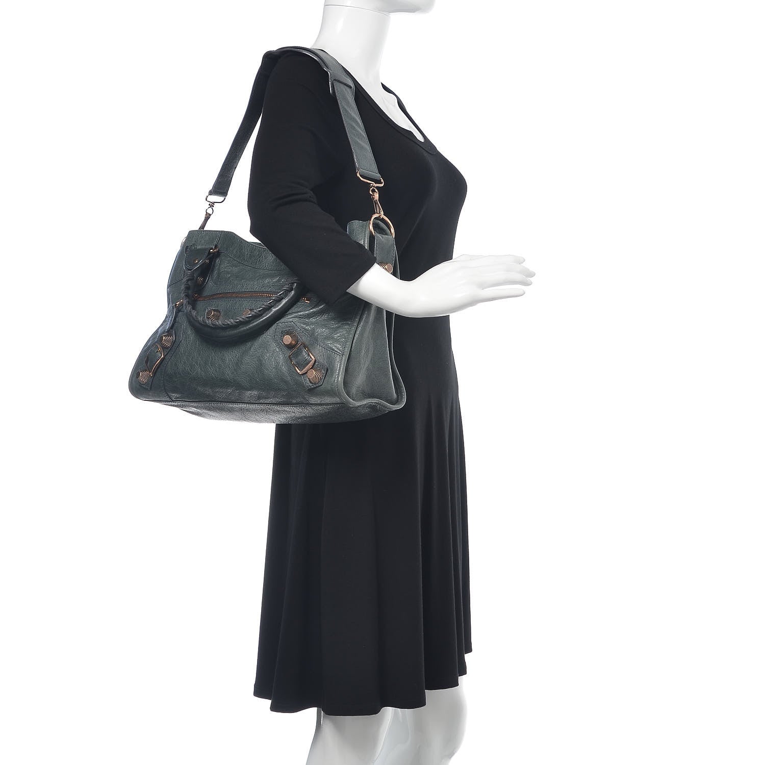Balenciaga Agneau Giant 21 Rose Gold Hardware City Anthracite 2 of 19