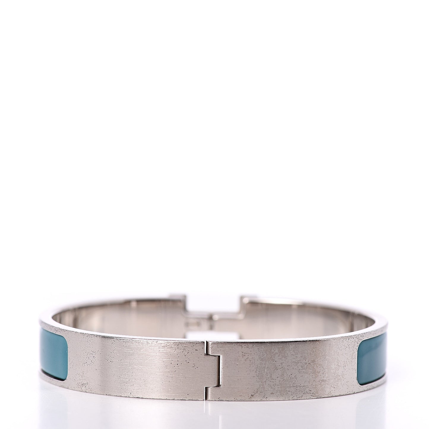 Matte Enamel Narrow Clic Clac HH Bracelet GM Bleu Indien