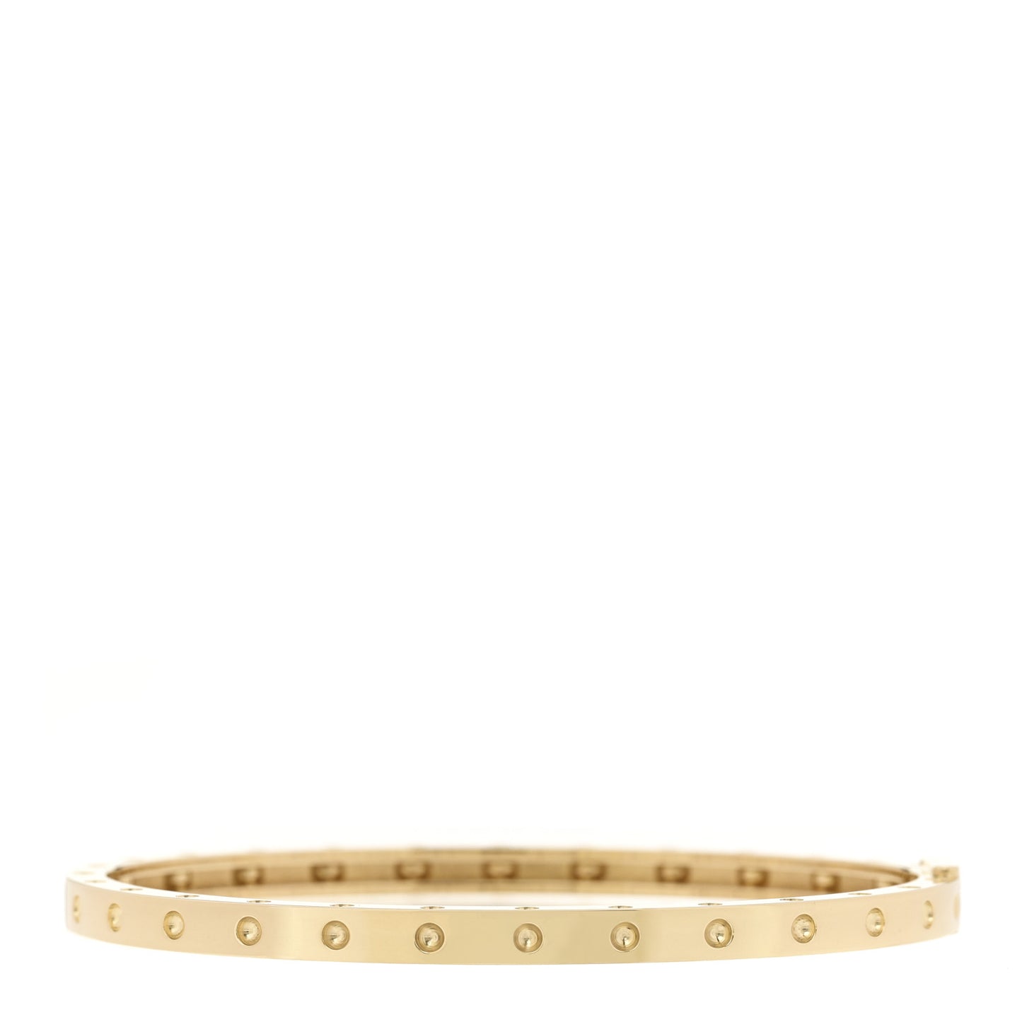 18K Yellow Gold Symphony Pois Moi Oval Bangle Bracelet