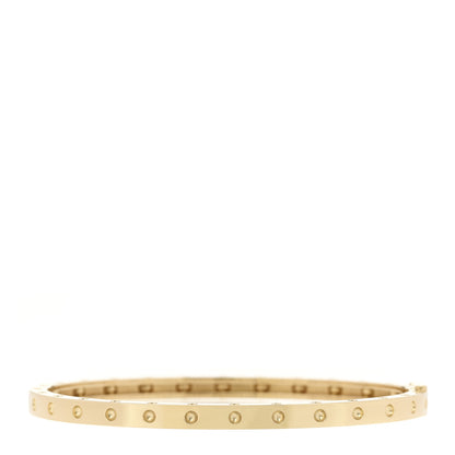 Roberto Coin 18K Yellow Gold Symphony Pois Moi Oval Bangle Bracelet 2 of 3