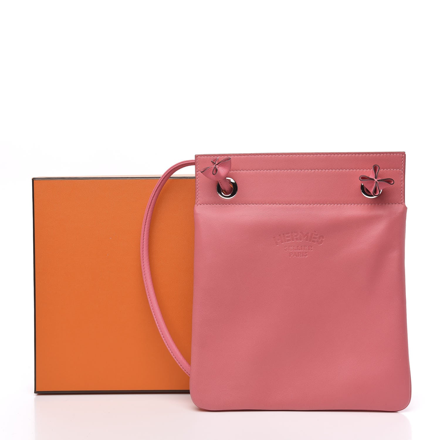 Hermes Milo Lambskin Swift Mini Aline Rose Azalee 11 of 11