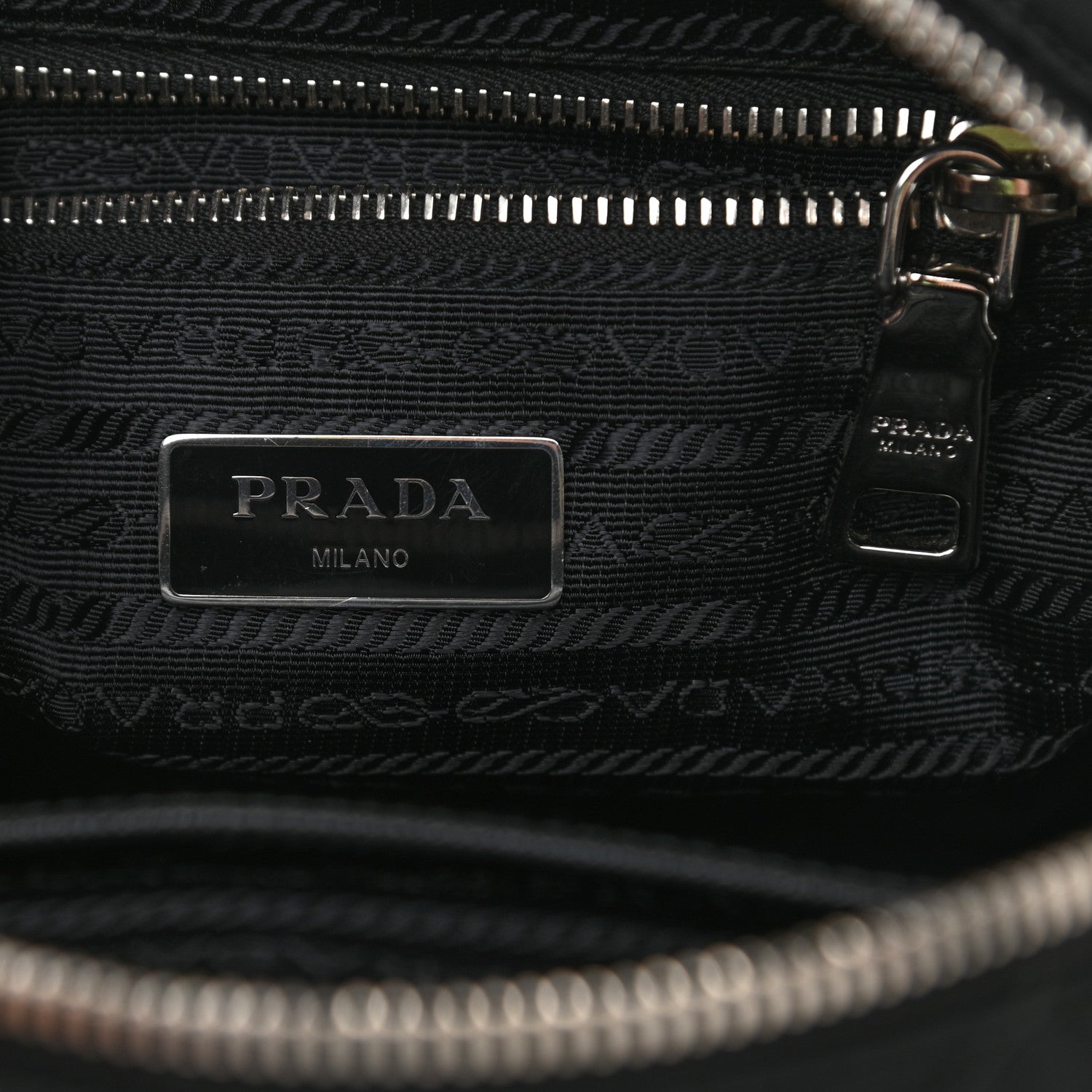 Prada Nylon Tessuto Impuntu Quilted Backpack Black 6 of 12