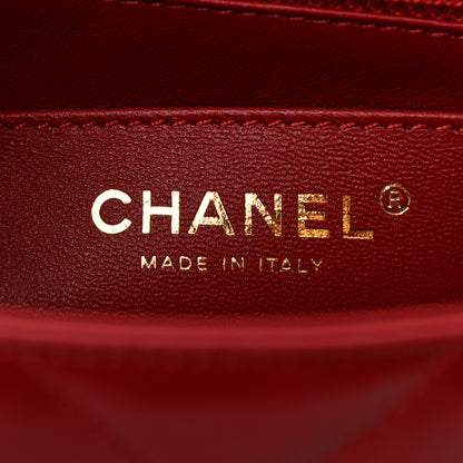 Chanel Aged Calfskin Chevron Quilted 2.55 Reissue Mini Flap Dark Red 5 of 10