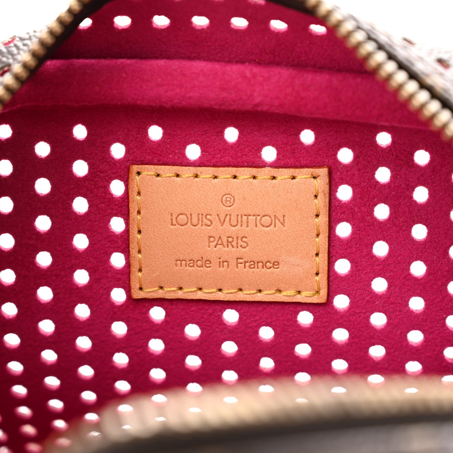 Monogram Perforated Mini Trocadero Fuchsia
