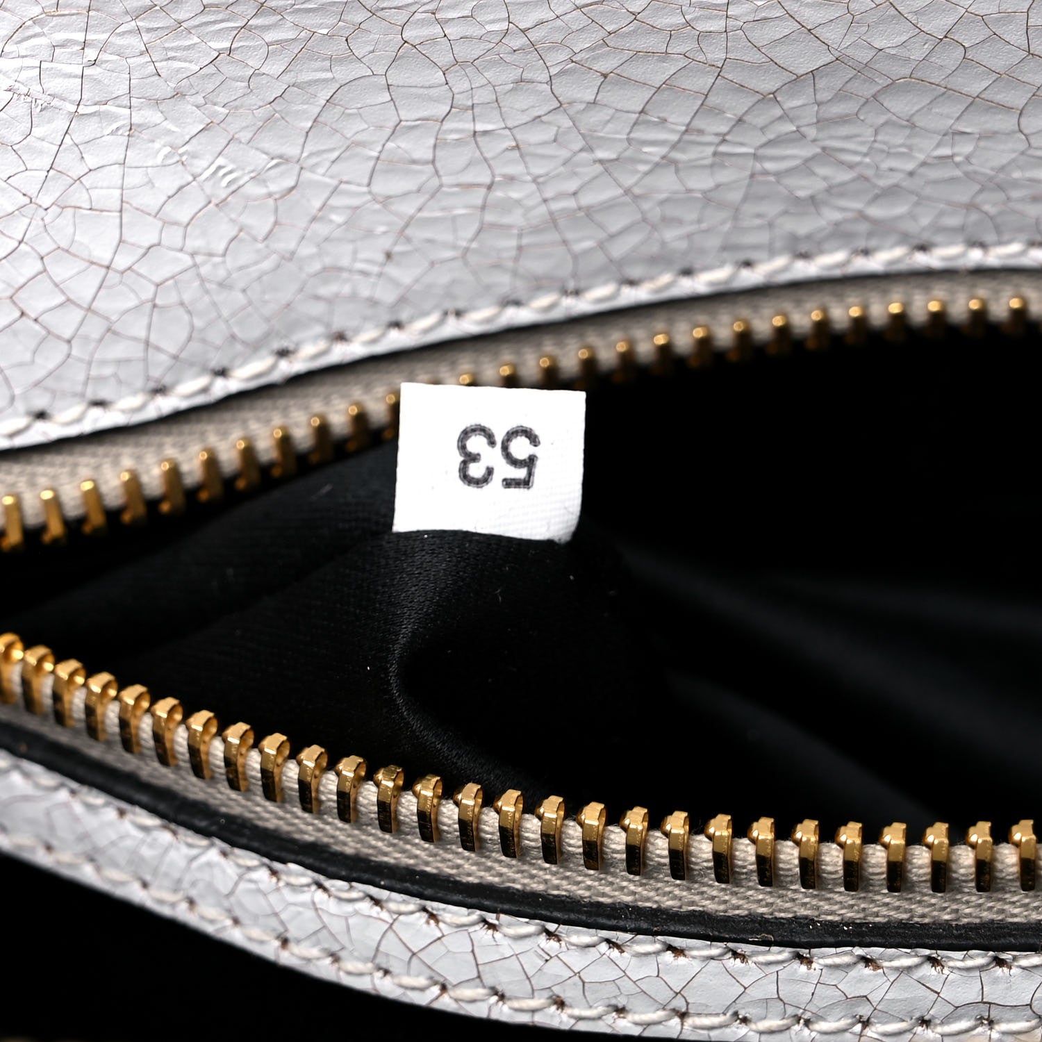 Miu Miu Calfskin Craquele Shopping Bag White 7 of 16