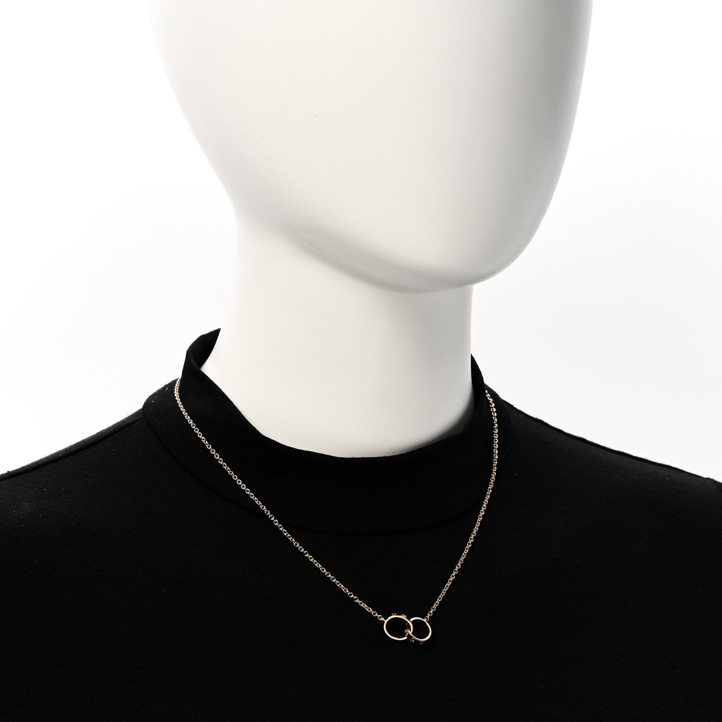 18K Yellow Gold Interlocking LOVE Necklace