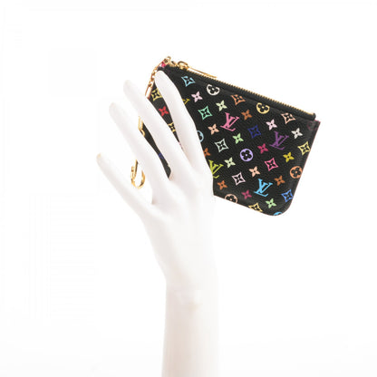 Louis Vuitton Monogram Multicolor Key Pouch Black Grenade 4 of 7