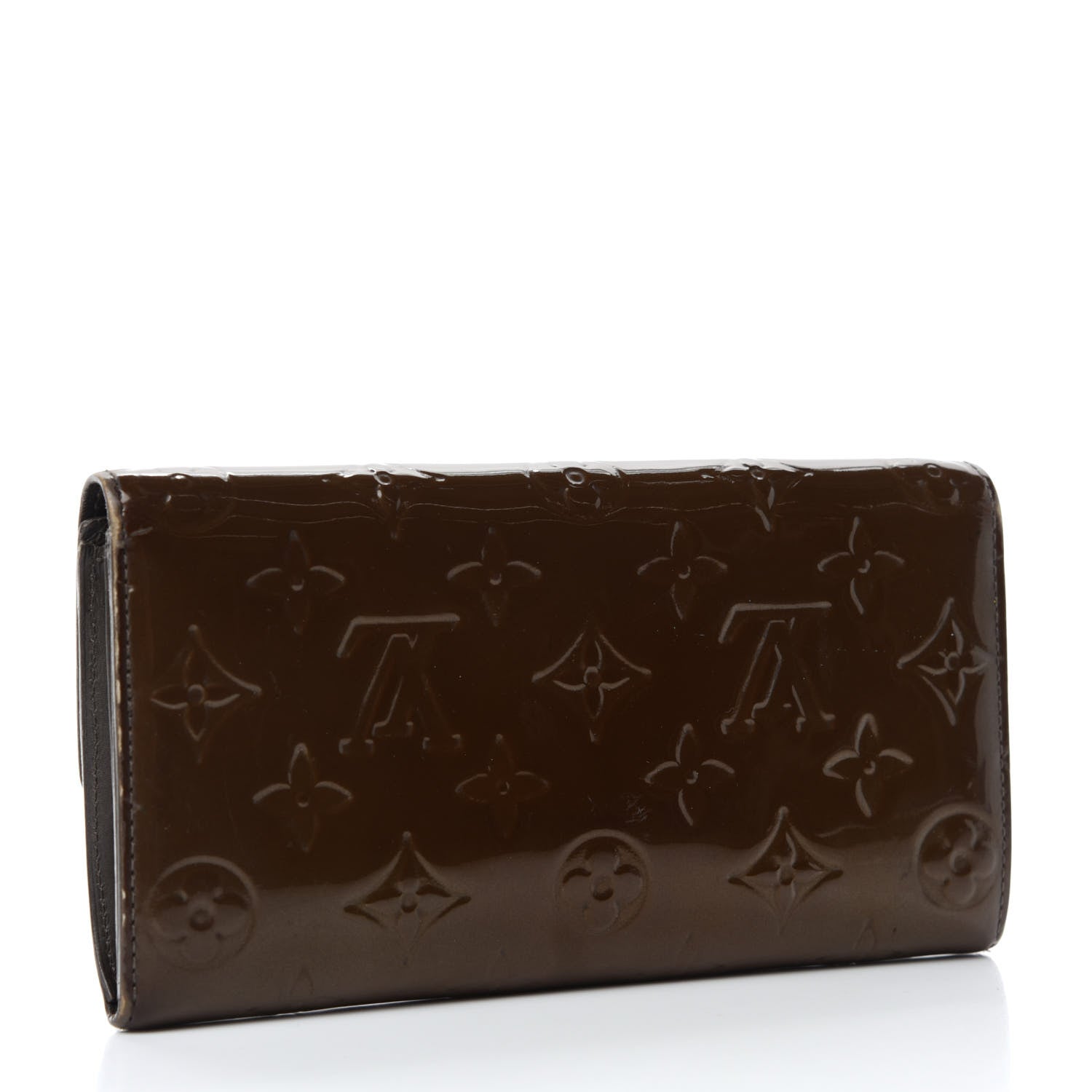 Louis Vuitton Vernis Sarah Wallet Vert Bronze 3 of 7