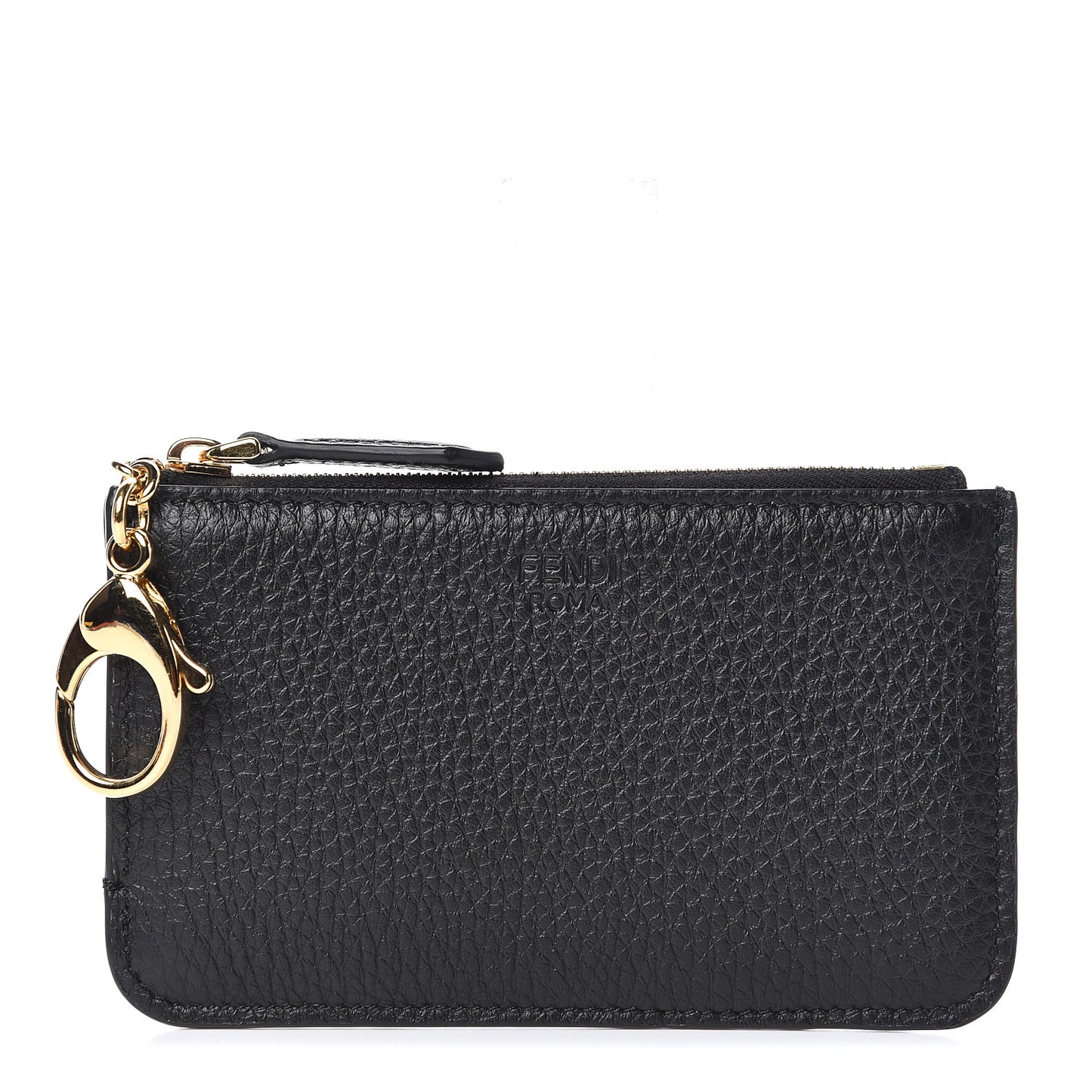 Cuoio Romano Vitello Grace Key Case Pouch Black Camelia