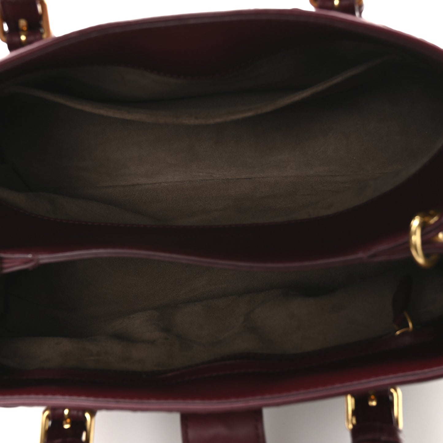 Light Calf Intrecciato Small Roma Dark Red
