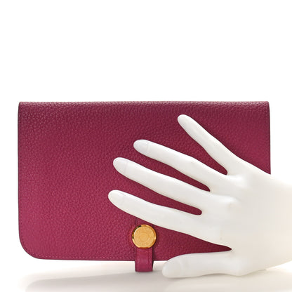 Hermes Togo Dogon Duo Wallet Tosca 3 of 9