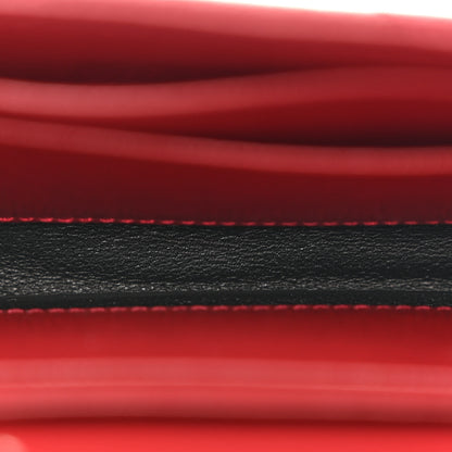 Saint Laurent Grain De Poudre Matelasse Chevron Small Monogram Envelope Wallet Bordeaux 5 of 11