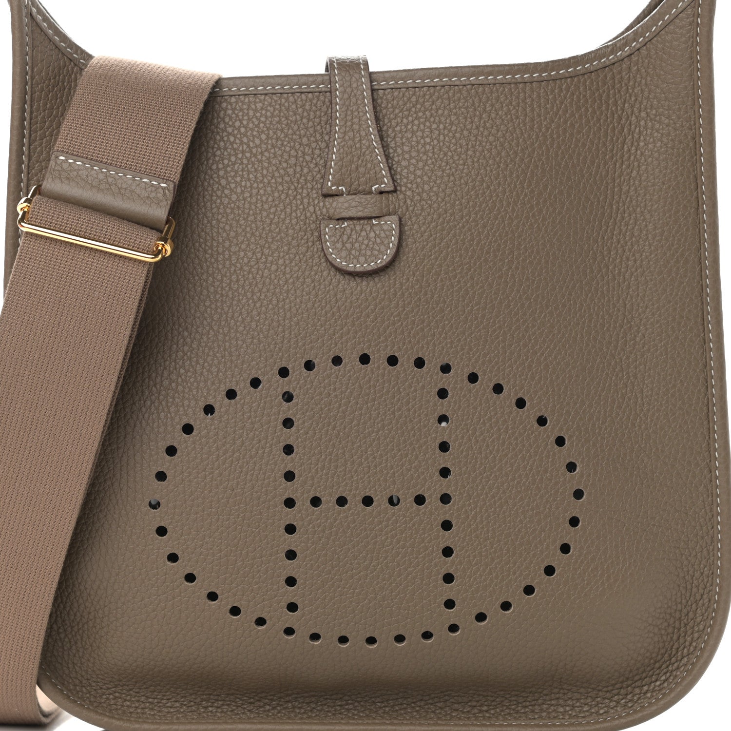 Hermes Taurillon Clemence Evelyne III PM Etoupe 8 of 11