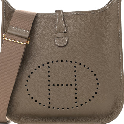 Hermes Taurillon Clemence Evelyne III PM Etoupe 8 of 11