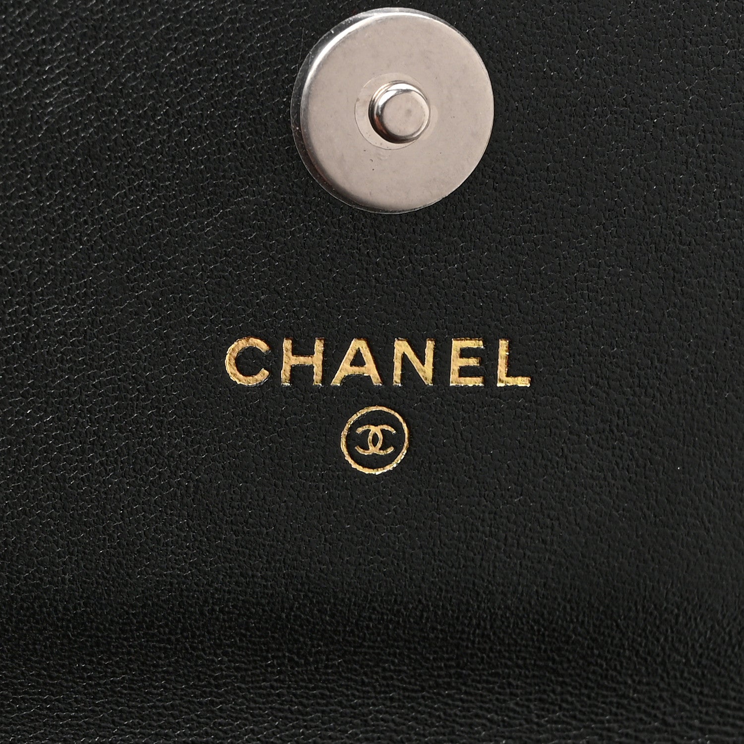 Chanel Lambskin Quilted Chanel 19 Phone Holder With Chain Black 6 of 11