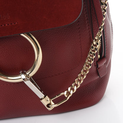 Chloe Suede Calfskin Medium Faye Backpack Sienna Red 10 of 10