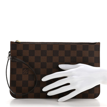 Louis Vuitton Damier Ebene Neverfull MM GM Pochette 2 of 9