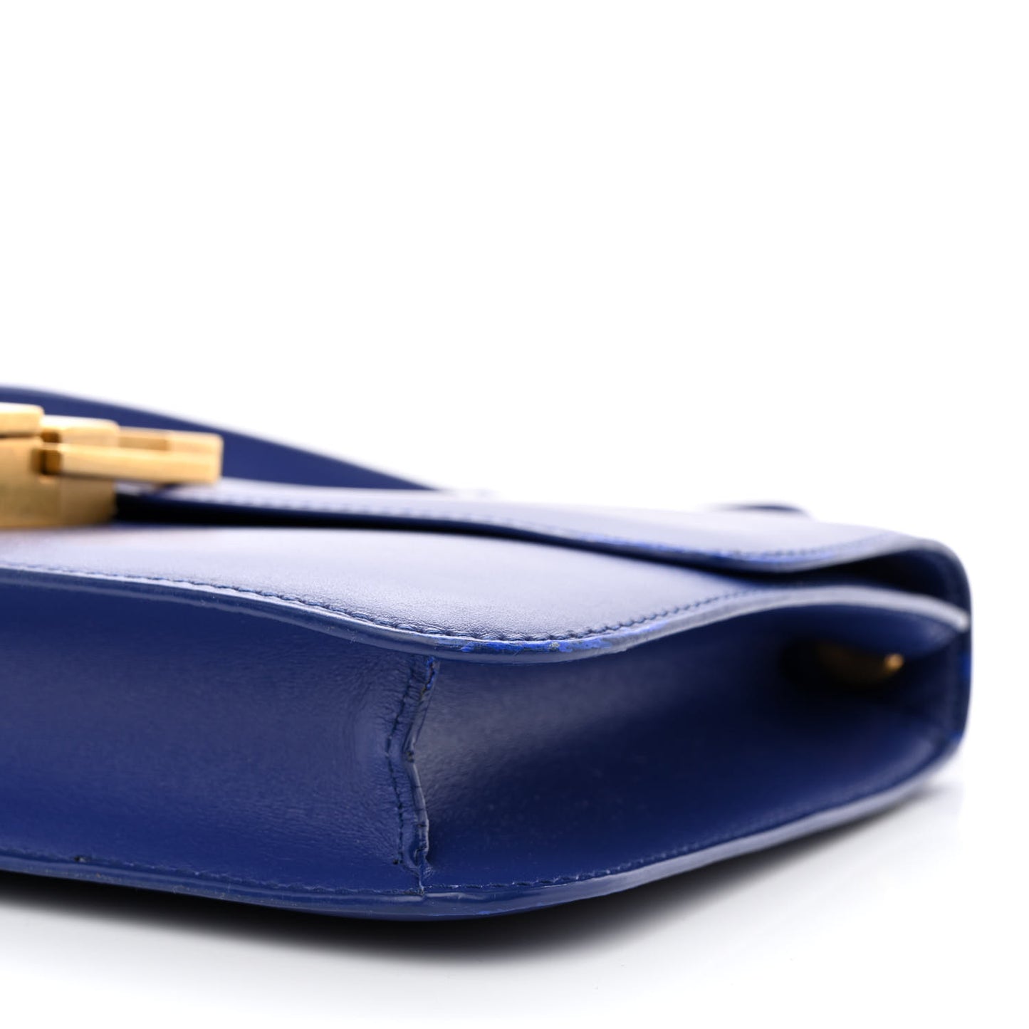 Smooth Calfskin Carre Satchel Royal Blue