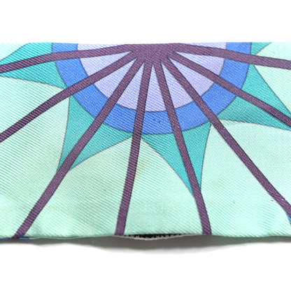 Hermes Silk Rose de Compas Twilly Menthol Bleu Lilac 7 of 7