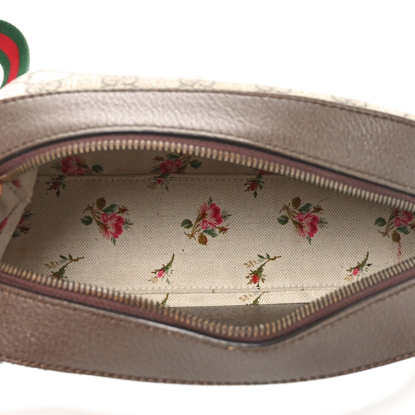 GG Supreme Monogram Web Neo Vintage Shoulder Bag Beige New Acero Crop