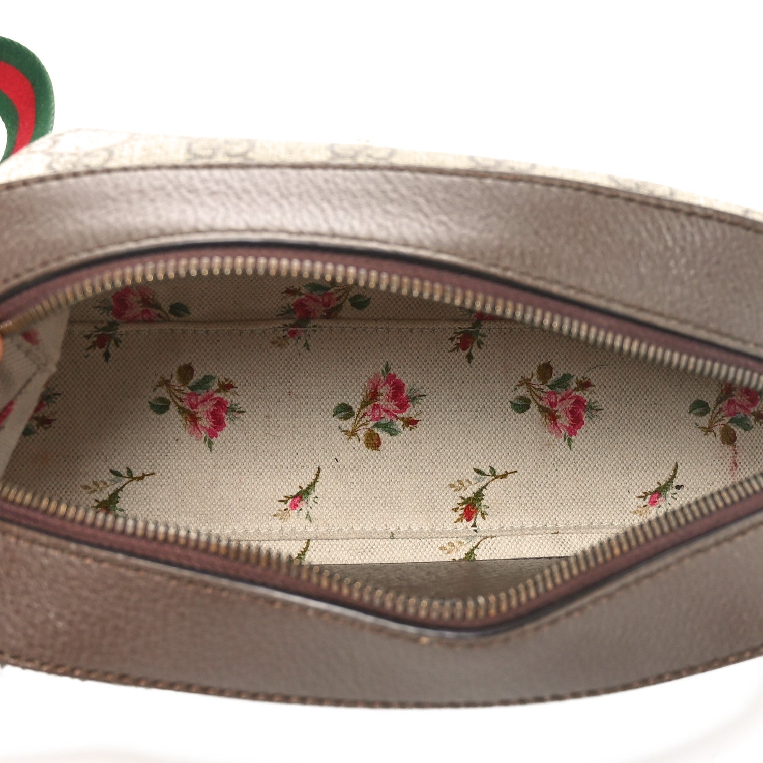 Gucci GG Supreme Monogram Web Neo Vintage Shoulder Bag Beige New Acero Crop 5 of 10