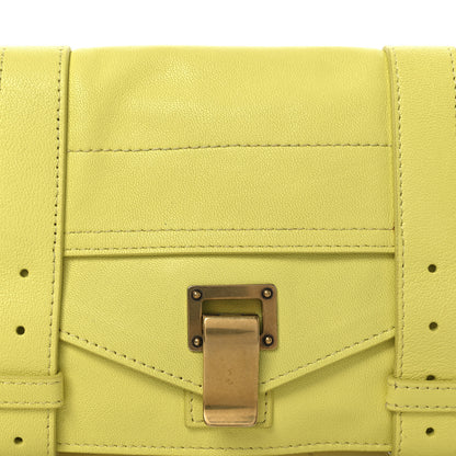 Proenza Schouler Lambskin PS1 Pochette Clutch Lemon 9 of 15