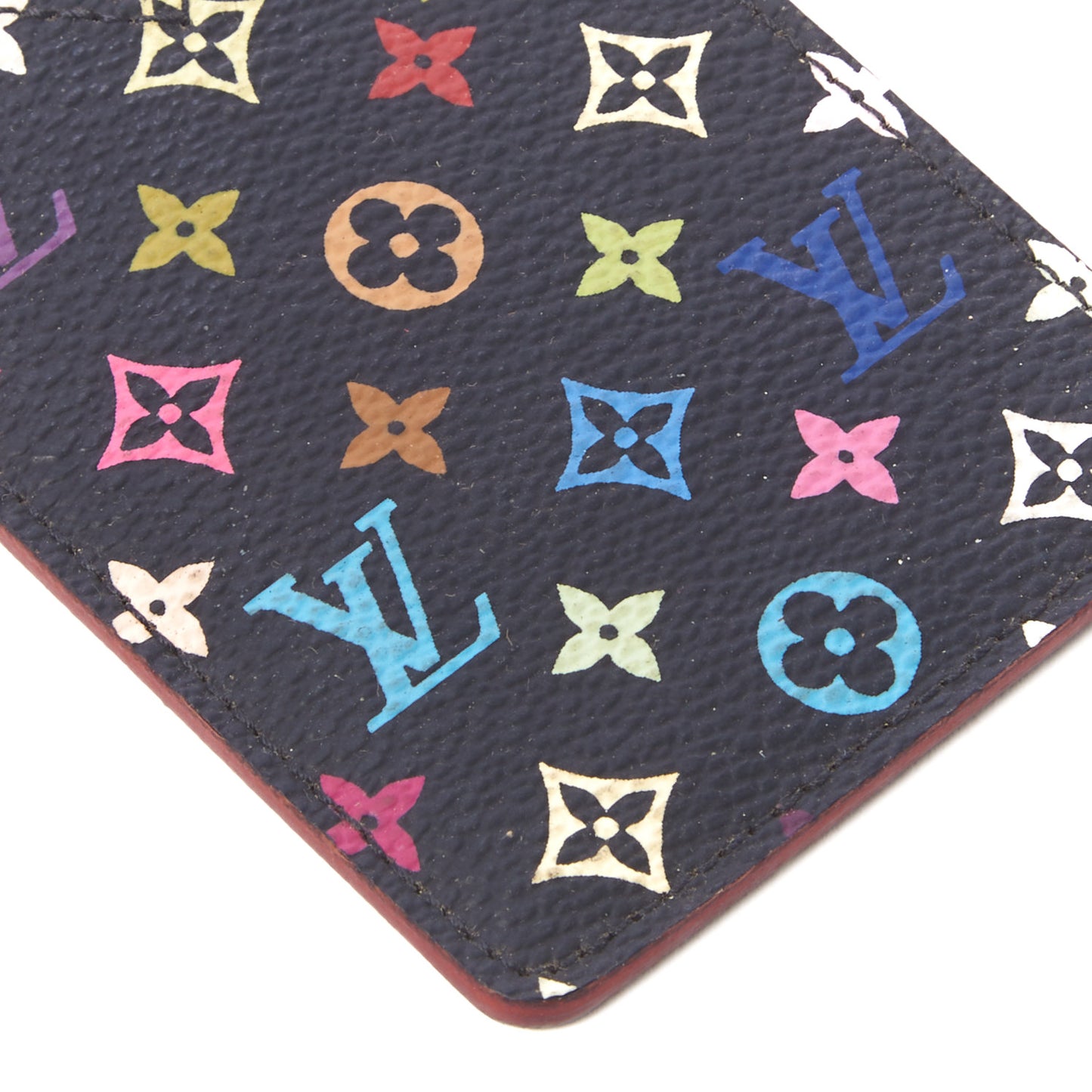 Monogram Multicolor Mirror and Case Pouch Black