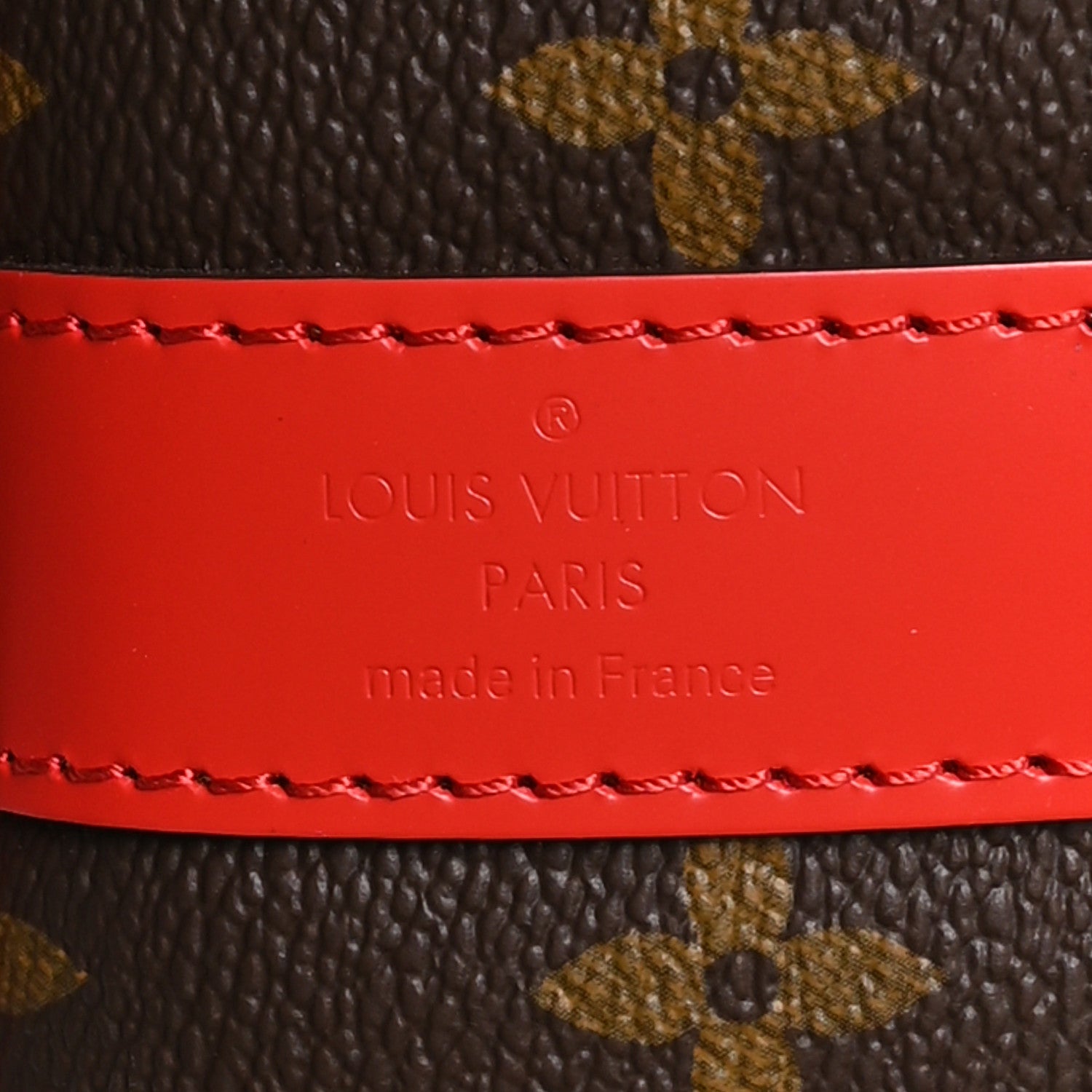 Louis Vuitton Calfskin Monogram Keepall Bandouliere 50 Coquelicot 5 of 8