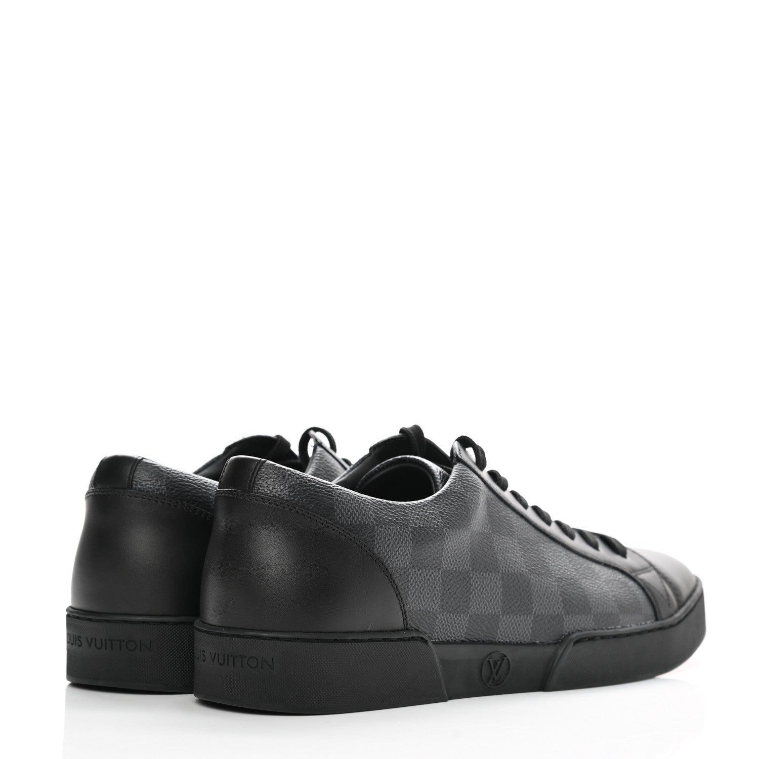Louis Vuitton Calfskin Damier Graphite Match Up Sneakers 6.5 4 of 9