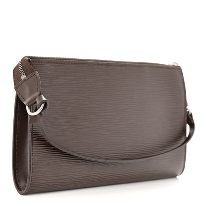 Louis Vuitton Epi Pochette Accessories 24 Moka 3 of 9