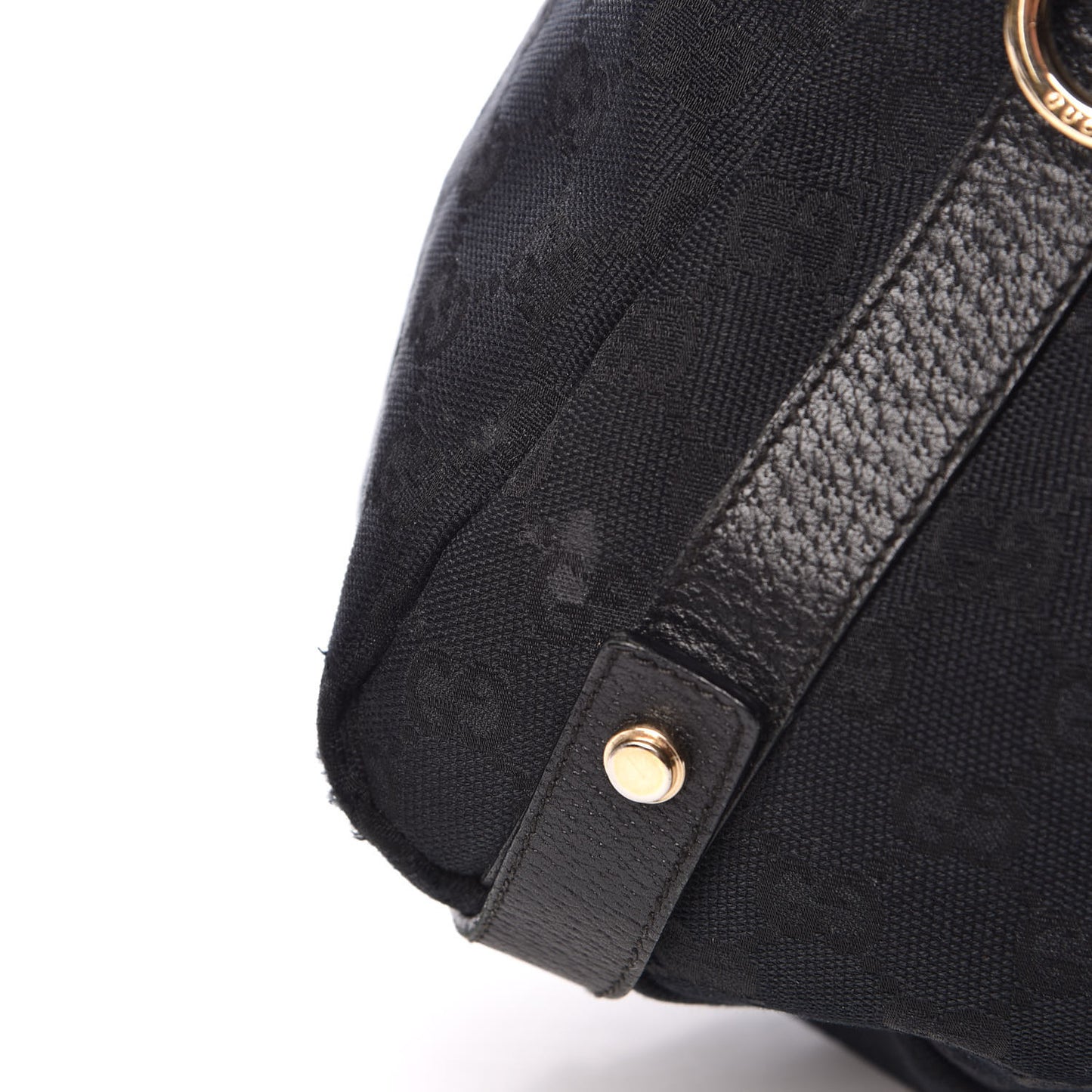 Monogram Medium Abbey Shoulder Bag Black