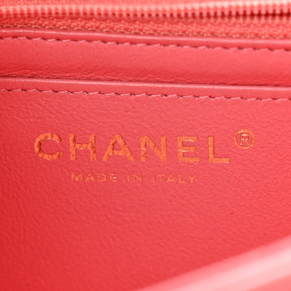 Chanel Patent Calfskin Quilted Mini Rectangular Flap Pink 6 of 12