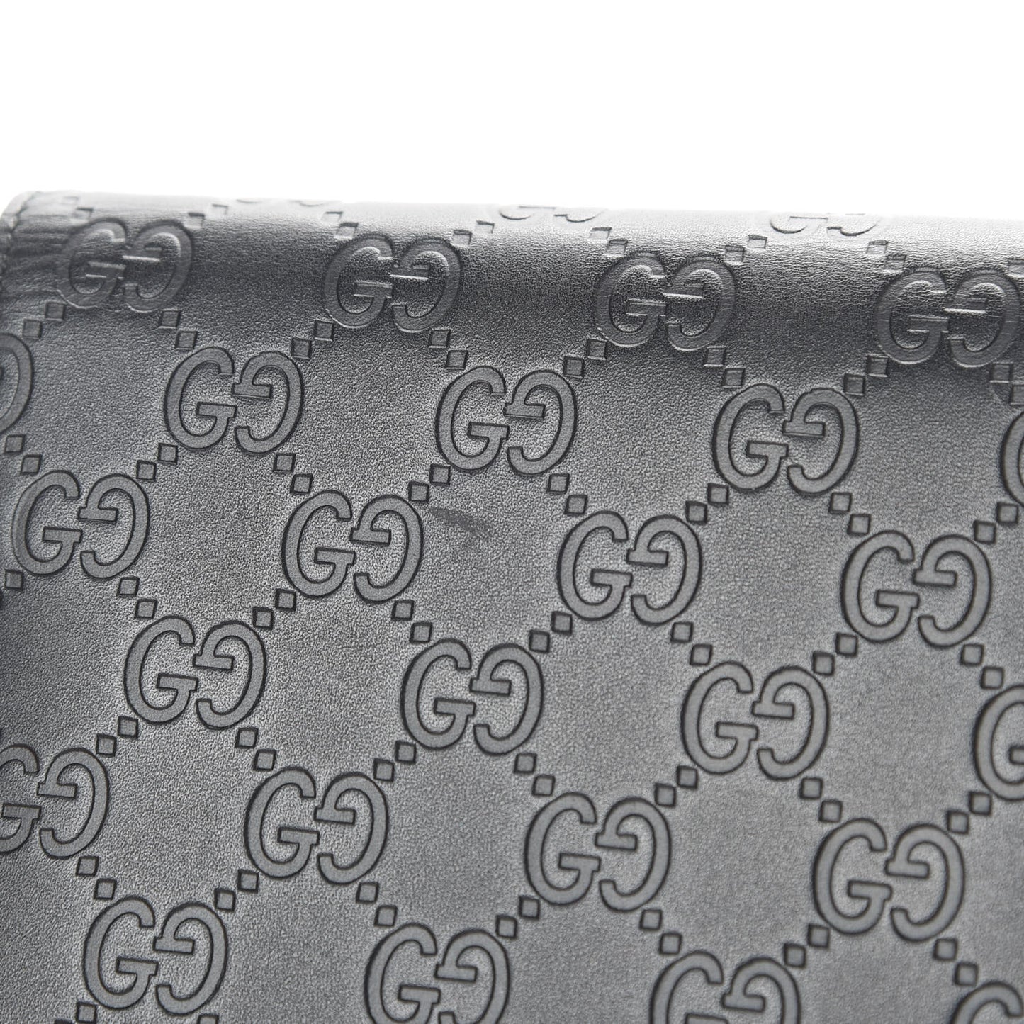 Guccissima Signature Bowy Chain Wallet Black