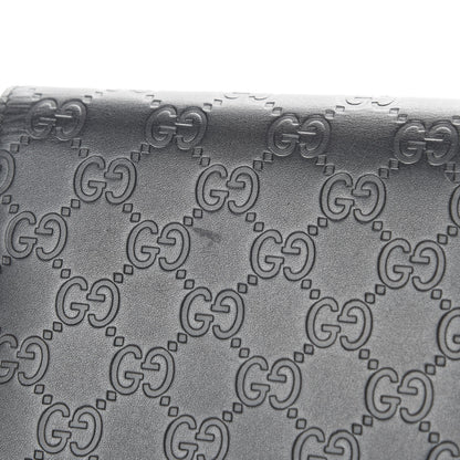 Gucci Guccissima Signature Bowy Chain Wallet Black 14 of 15