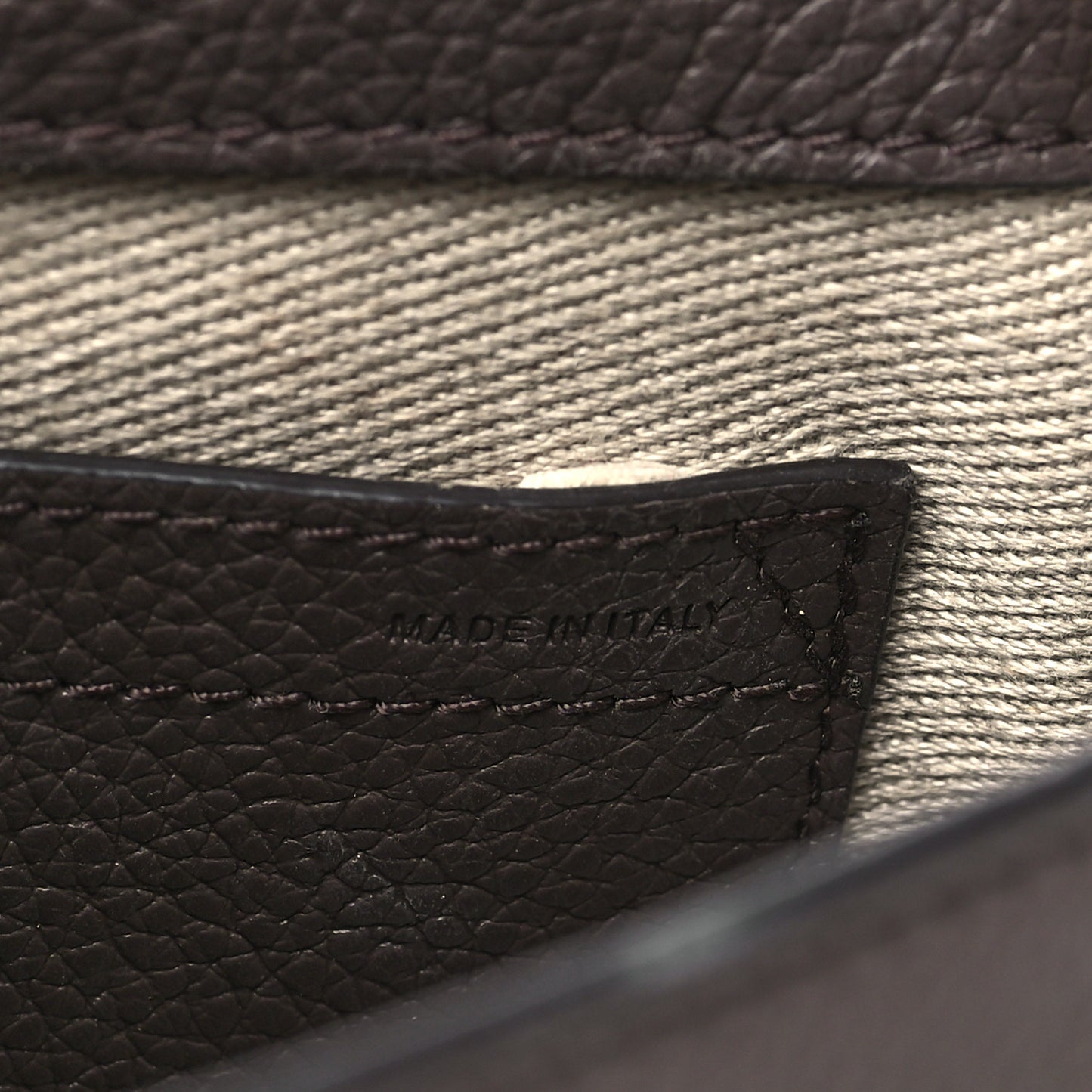 Grained Calfskin Small Marcie Saddle Bag Bold Brown