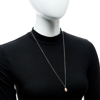 Tiffany Sterling Silver Pearl Drop Pendant Necklace 2 of 8