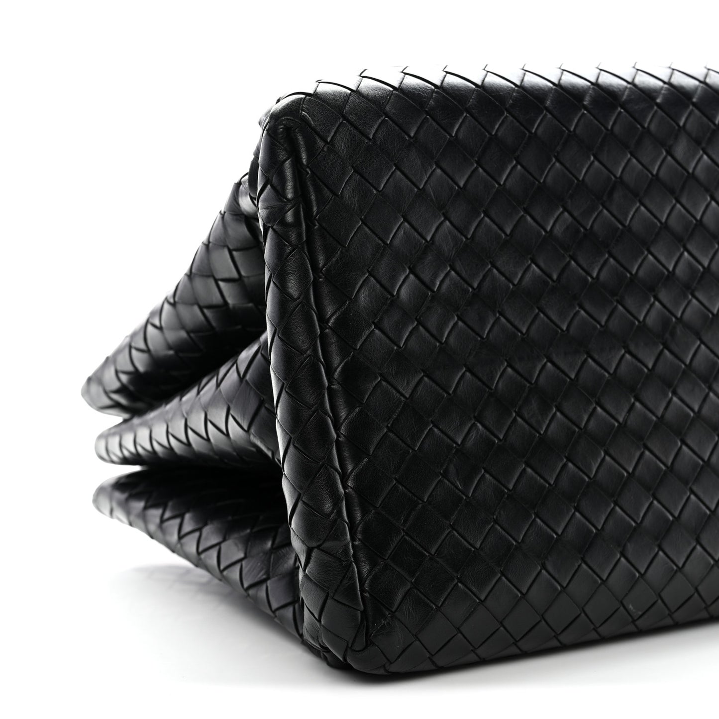 Light Calf Intrecciato Small Roma Black
