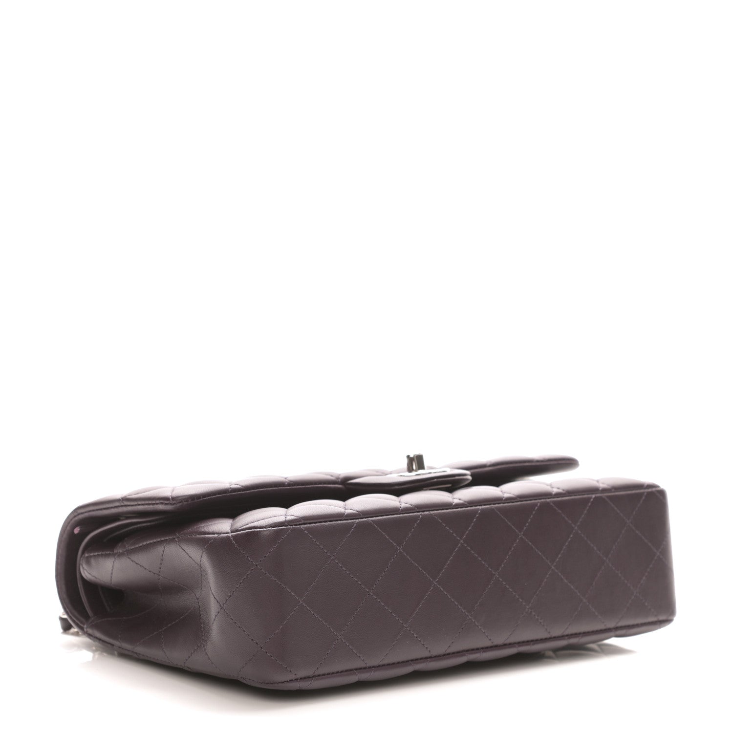 Chanel Lambskin Quilted Medium Double Flap Purple 5 of 10