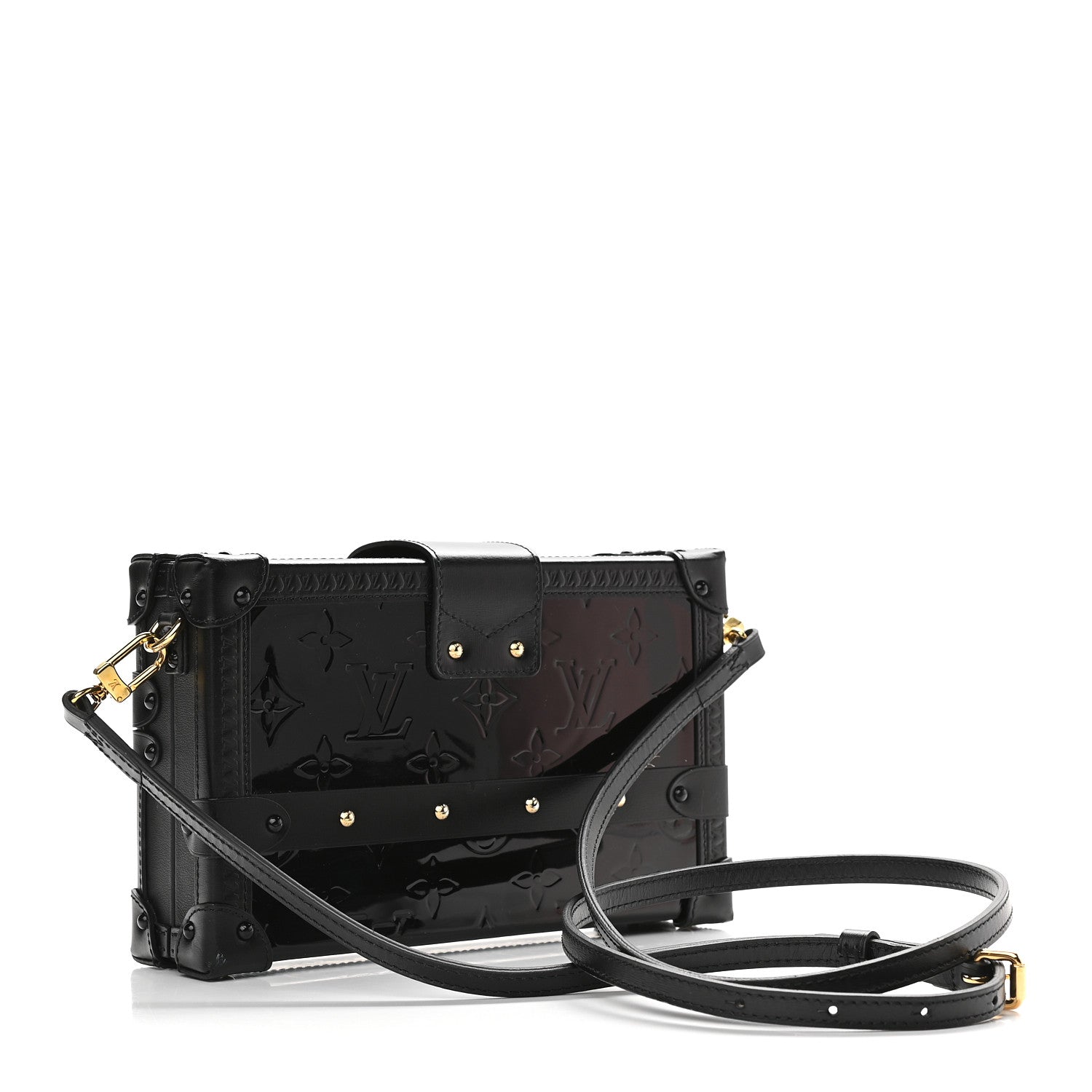 Louis Vuitton Vernis Petite Malle Black 3 of 10