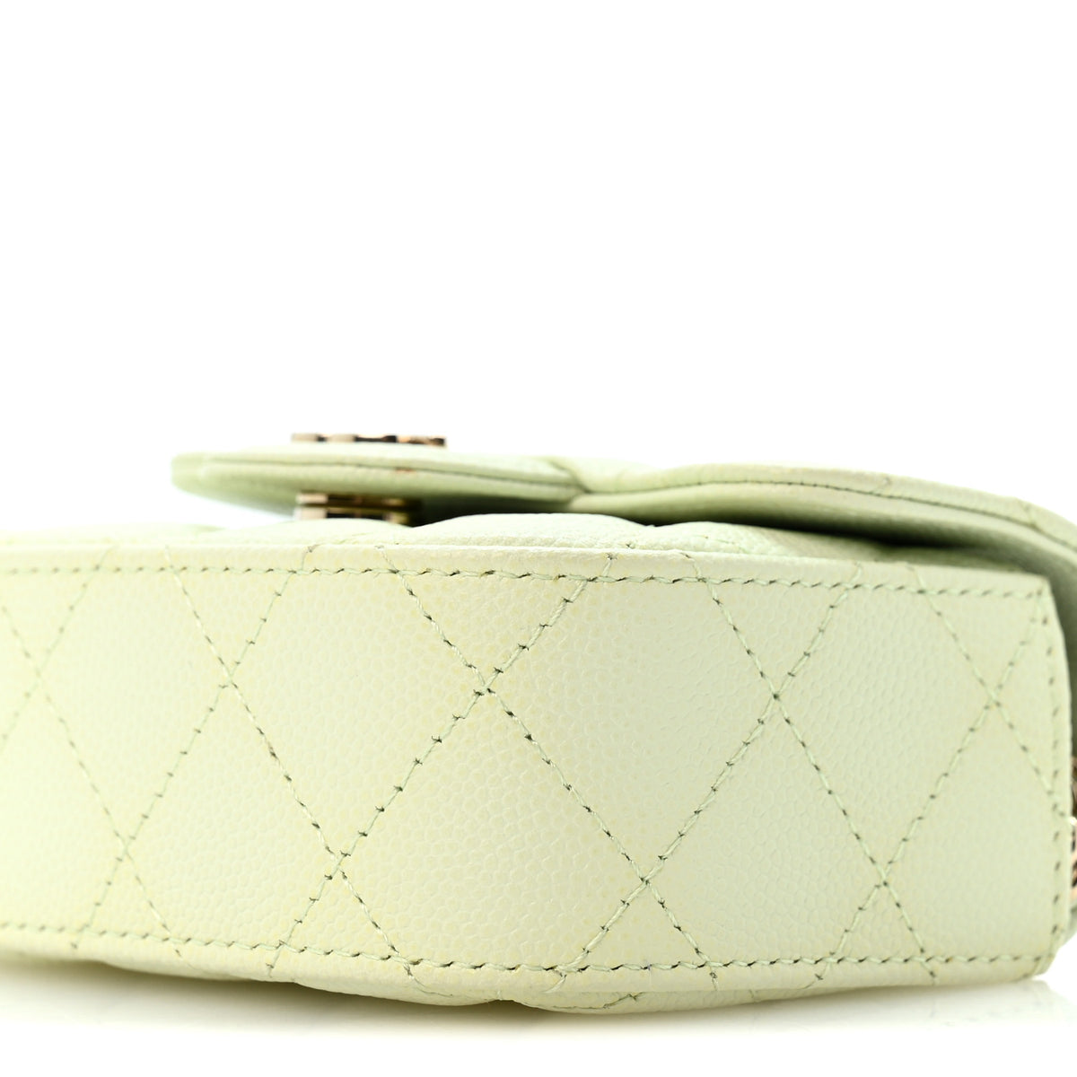 Chanel Caviar Quilted Mini Clutch With Chain Green 11 of 11