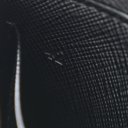 Prada Saffiano Zip Card Holder Black 7 of 8