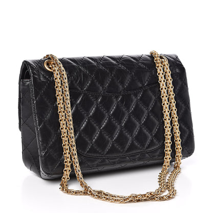 Chanel Aged Calfskin Quilted 2.55 Reissue 225 Flap Black 3 of 14