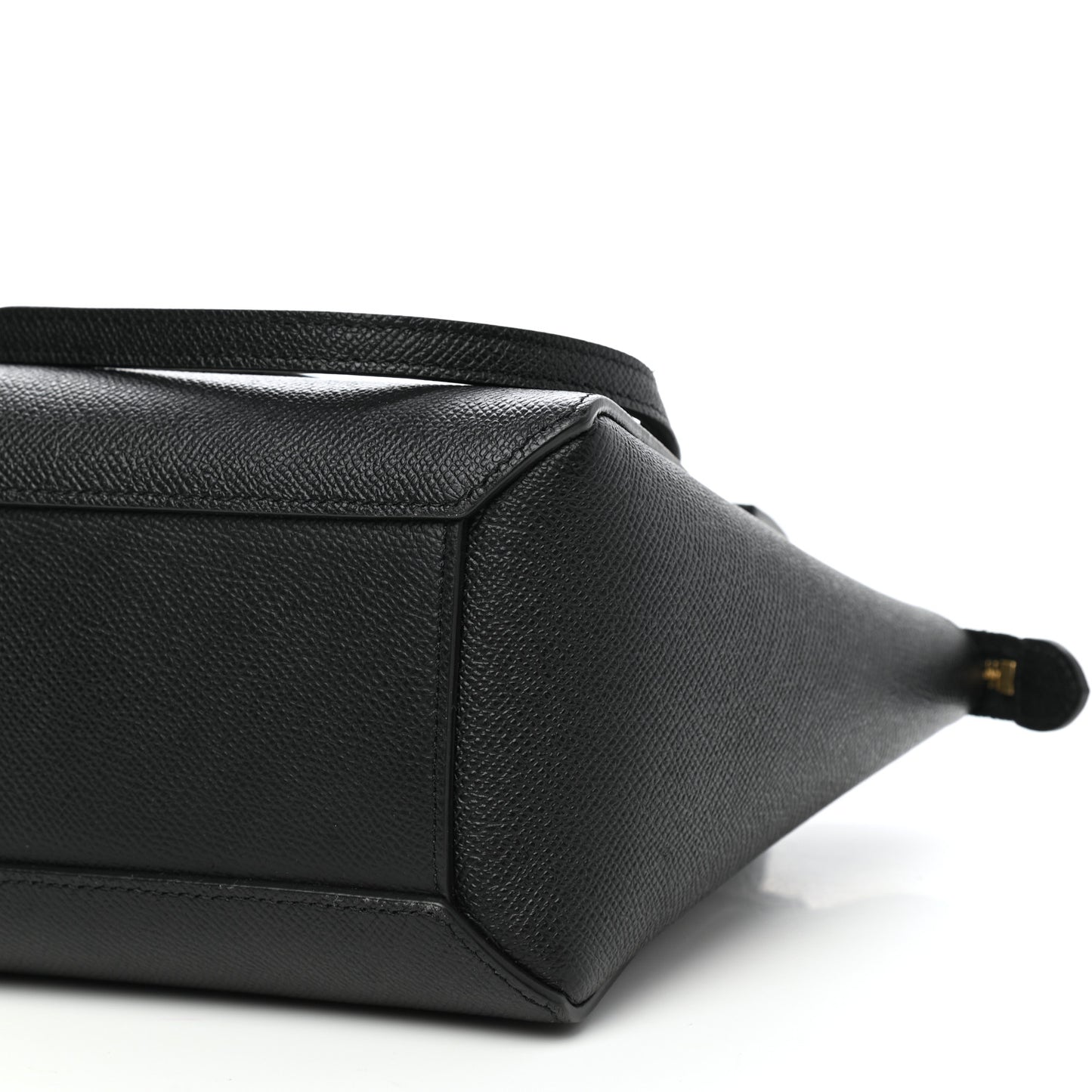 Grained Calfskin Nano Belt Bag Black