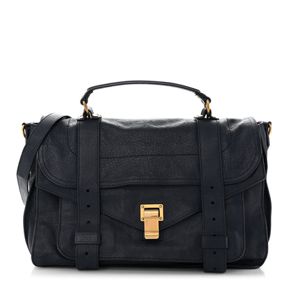 Proenza Schouler Lambskin Medium PS1 Satchel Midnight 1 of 17