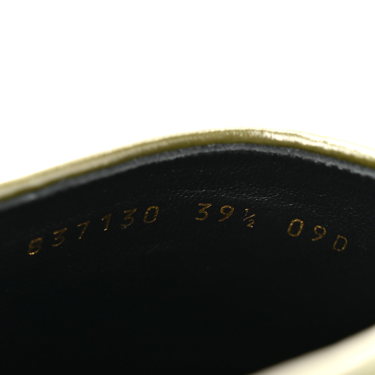 Gucci New Canvas Monogram GG Granada Kid Womens Horsebit Mules 39.5 Green 9 of 9
