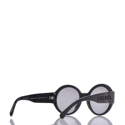 Chanel Acetate Polarized Round Sunglasses 5410 Black 4 of 8