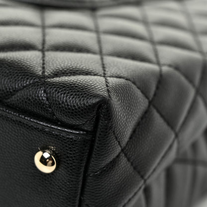 Chanel Caviar Quilted Medium Coco Handle Flap Black 13 of 17