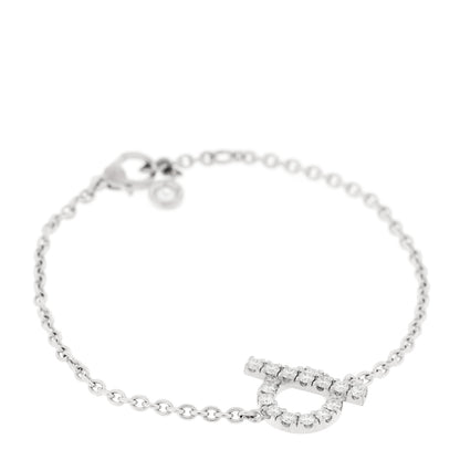Hermes 18K White Gold Diamond Finesse Bracelet XS 1 of 4