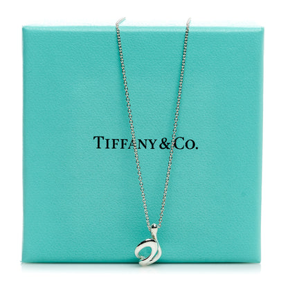 Tiffany Sterling Silver Elsa Peretti Open Wave Pendant Necklace 7 of 7