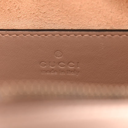 Gucci Calfskin Matelasse Small GG Marmont Chain Shoulder Bag Porcelain Rose 6 of 9